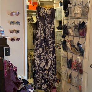 Strapless flowy maxi dress Sz S